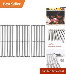 Cooking Grates Set of 3, Rust Resistant for Chargriller and King Griller