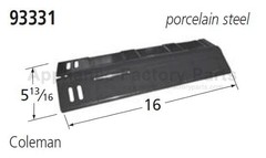 Music City Metals 93331 HEAT PLATE, PORC STL, 16 X 5.8125