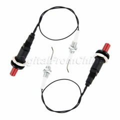2Pcs Push Button Spark Ignition Set Generator Piezo Gas Pilot Ignitor Thread M10