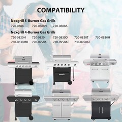 Stainless Cooking Grate,Heat Shield and Burner Kit 4-Burner kit SS, 720-0830