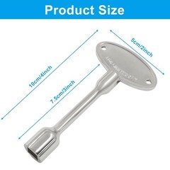 2 Pack 4 Inch Universal Gas Valve Key, Fits 1/4″ and 5/16″ Fireplace Replacem…