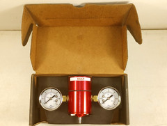 Beaumont Manufacturing Pilot Assembly Throttle W/0-30 Brass Gauges And Fittings