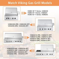 4 PC Heat Plate Tent Shield for Viking VGBQ 30 in T Series, VGBQ 41 in T Seri…