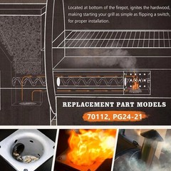 2 Pack Hot Rod Igniter Kit Replacement for Pit Boss, Pellet Grill Igniter Rod