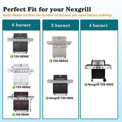 Grill Burners Heat Plates Flame Tamer Replacement 8-Pack for Nexgrill 720-0925P