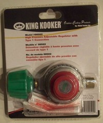 King Kooker 00502 High Pressure Adjustable Regulator,Type 1 Connection-Save 2+