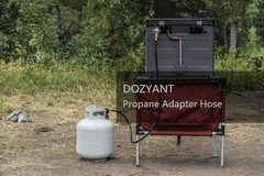 Durable 15ft Propane Hose with Brass Connectors – Ideal for Multiple Appliances
