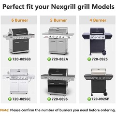 Nexgrill 720-0925P 720-0925 720-0882A 720-0896 720-0896B Replacement Grill Parts