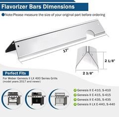 Criditpid 66033 Flavorizer Bars for Weber Genesis II E-410 S-410 E-415 E-435 …