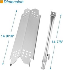 Cooking Grate Heat Shield & Burner Kit for Nexgrill 720-0888 720-0888N 720-0888A