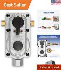2-Stage Auto Changeover Propane Gas Regulator for RVs – Listed Safety