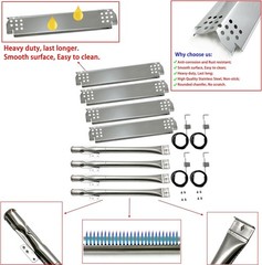 Nexgrill Grill Parts, Burners, Heat Plates, Igniter Kit for Nexgrill 4-Burner Mo