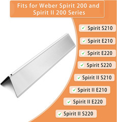 Flavorizer Bar Replacement for Weber Spirit I & II 200 Series, Spirit E210, S210