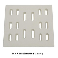Direct Store Parts DF101 8″ x 7.25″, 6pk Replacement Ceramic Radiant Flame Ta…