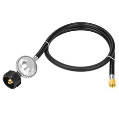 4ft Propane Regulator Hose Rubber for LP BBQ Gas Grill,3/8″ Female QCC-I Fitting
