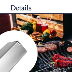 Boloda 5-Pack Stainless Steel BBQ Gas Grill Heat Plate Shield Tent Replacement f