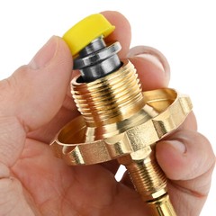 1Set Copper OD Can Gas Adapter/Universal Male Connector Kit With Fill Hose