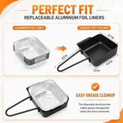 Grill Drip Pan for Home Depot Nexgrill 720-0830H 720-0830D 720-0896, Grease Catc