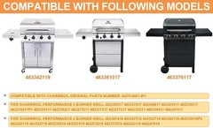 4-Burner Charbroil Warming Rack Replacement – Fits Models 463347519, 463342119
