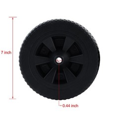 7 Inch Grill Wheel Replacement for Dyna Glo Grill BBQ Plastic Wheels Kit