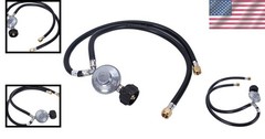 Durable 2ft Y-Splitter Propane Regulator with Double Hoses for Safe Outdoor Use
