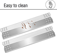 4-pk Grill Heat Shield Plates Flame Tamers for Master Forge 1010048 Replacement