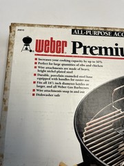 Vintage 1993 Weber Grill Premium Rib Chicken Rack 9010 Charcoal & Gas Propane