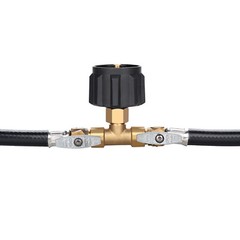 5 Feet 2 Ways Y Splitter CGA Propane Converter Adapter Hose for QCC1 20lbs Tank