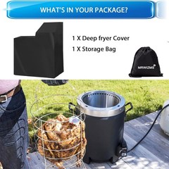 Deep Fryer Cover for Bayou Classic (700-701/700-704), Cover for 4 Gallon Deep…