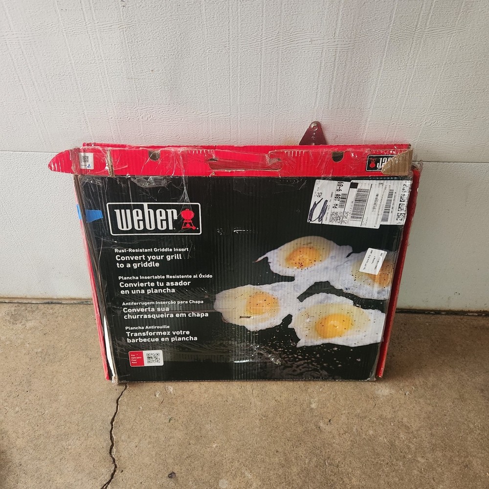 Weber Genesis 300 Full-Size Carbon Steel Griddle Insert Pre-Seasoned #6788