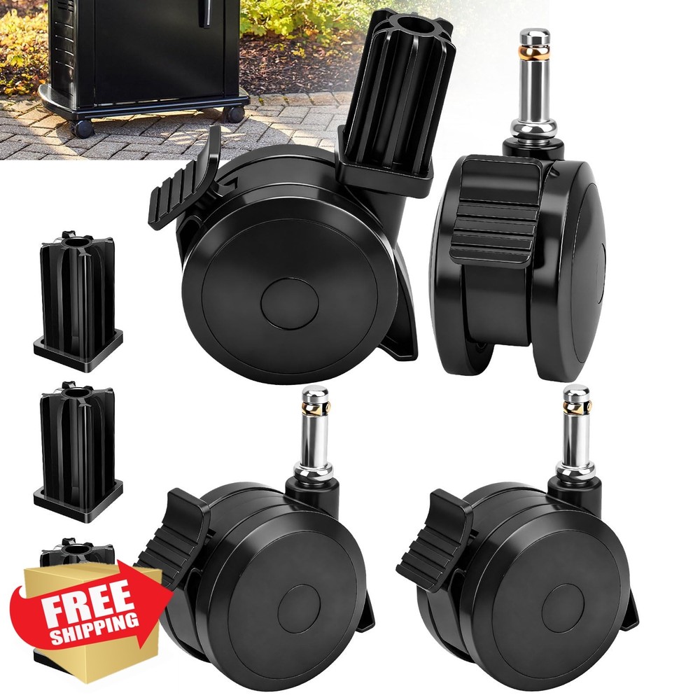 Haiouus 4 Pack 70360 Locking Caster Weber Grill