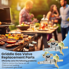 2 Pack Griddle Burner Control Valve Compatible with Blackstone Grill Griddle, Gr