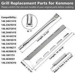 Grill Kit for Kenmore 146 Series – Burner, Heat Plate, Ignitor & Crossover Parts