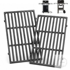 7637 Cast Iron Grill Grates Replacement Parts Compatible with Weber Spirit 200