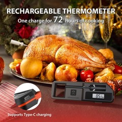 Smart Meat Thermometer Digital Instant S, Wireless instant read thermometer