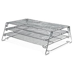 Jerky Racks for Barrel Style Pellet Grills, 21″W×17.2″L, 3 Tiered Foldable