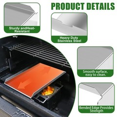 Stainless Steel Heat Baffle Diffuser & Flame Tamer for Pit Boss 700/820/850/1000