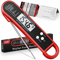 Digital Meat Thermometer for Cooking and Grilling – Instant Read Food Red