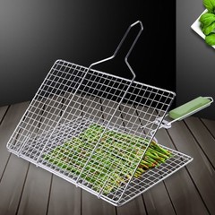 BBQ Grill Mesh Stainless Steel Flat Design for Grilling Vegetables Efficiently