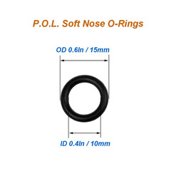 10Pcs Propane Tank O-Rings for All Soft Nose P.O.L. Fittings, Soft Rubber Leakag