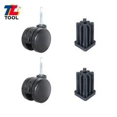 2 Set Gas Grills Caster Wheel 2.33In For Genesis Summit Silver Spirit Black