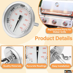 67088 67731 Grill Thermometer for Weber Genesis II Genesis 300 Summit Series Gri