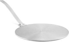 9.45” Stainless Steel Induction Diffuser Plate Even Heat with Detachable Handle.
