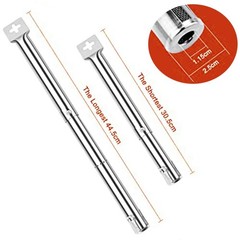 Stainless Steel Adjustable Grill Burner 30 5cm to 44 5cm for BBQ Enthusiasts