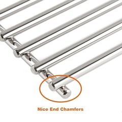 19.25″ Stainless Steel BBQ Grill Grates Replacement – 4 Pack for Bull Angus, Bra