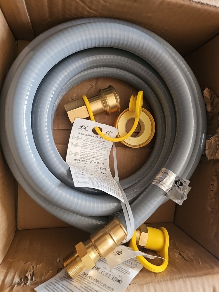 12 Ft 3/4″ NG/LP Hose for NG/LP Appliance MODEL DI01