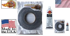1/2″ x 1/8″ Self-Stick BBQ Gasket with Black RTV – Superior Cooking Performance