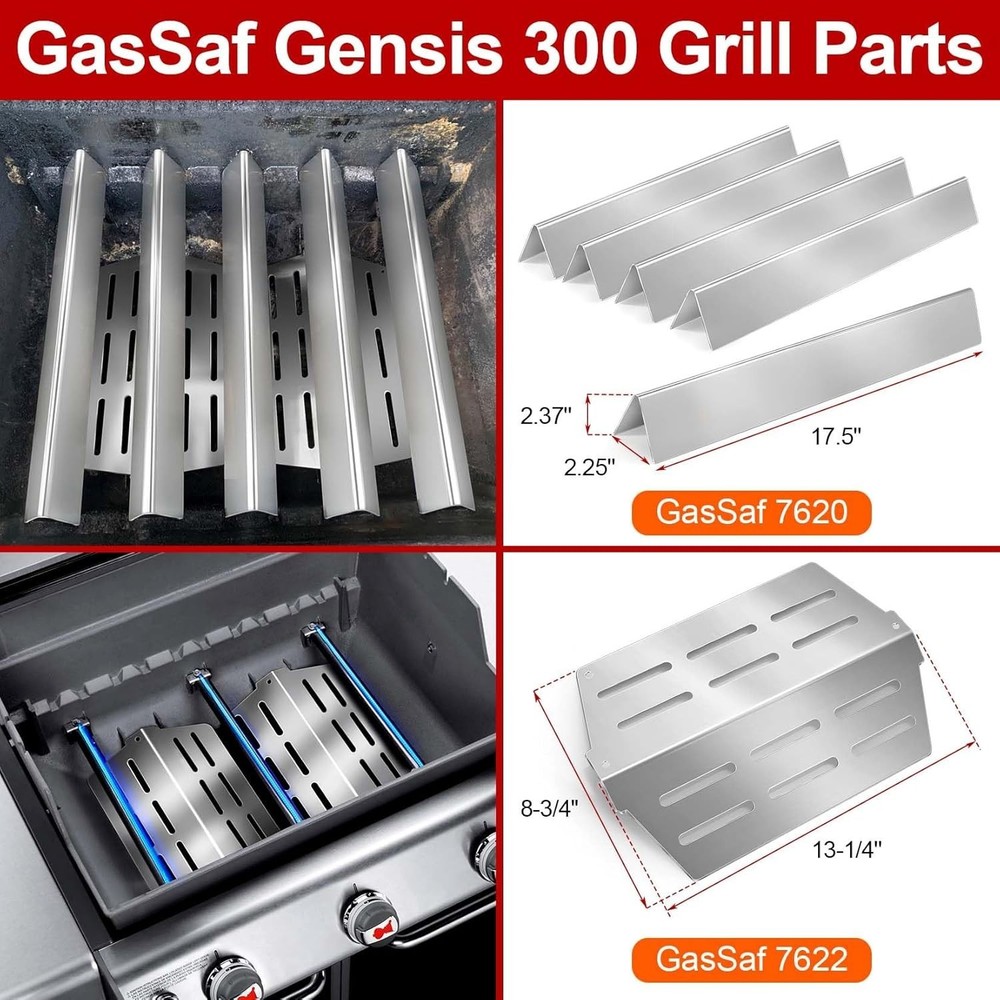 Flavorizer Bars Heat Deflector for Weber Genesis 310 Series 300 310 320 330