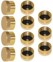 11PCS Solid Brass Refill 1lb Propane Tank Cap for Outdoor Camping Stove Cooking