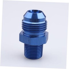 Male 3/8″ NPT to -10 AN Flare Adapter 10AN to 3/8 NPT flare to NPT blue